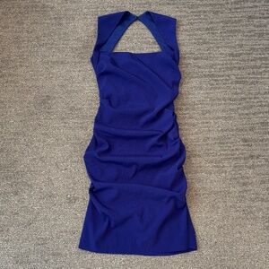 Nicole Miller Ruched Dress - Violet